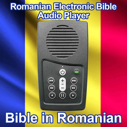 Front view, Romanian Audio Bible Player, EASIEST audio Bible in the world to use