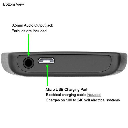 Bottom view - Mandarin Chinese Audio Bible Player, EASIEST audio Bible to use