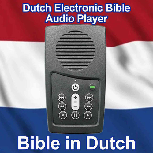 Front view, Dutch Audio Bible Player, EASIEST Bible reader in the world to use