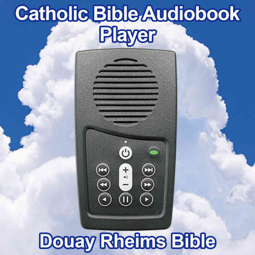 Front view, Best Catholic Bible reader, Douay Rheims Catholic Audio Bible reader VERY EASY to use