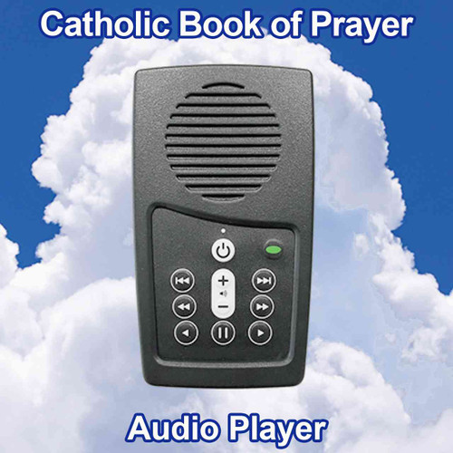 Front view, Catholic Book of Prayer in audio on the EASIEST Bible player