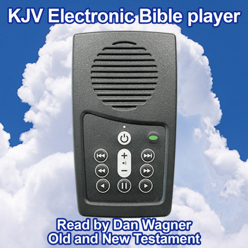 Front view -  KJV Audio Bible Player read by Dan Wagner, EASIEST Audio Bible player in the world to use