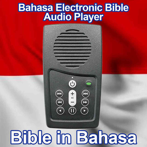 Front view - Bahasa Indonesia Alkitab audio player, the Bible in Bahasa