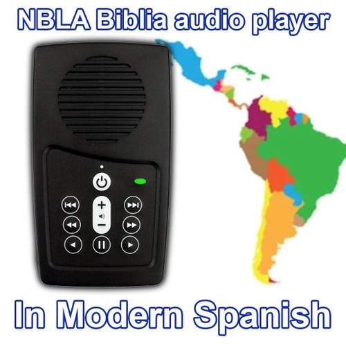 Front view - NBLA Biblia Audio Player, Nueva Biblia de Las Americas