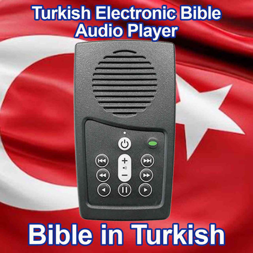 Front view, Turkish Audio Bible player, Kutsal Kitap Yeni Ceviri version