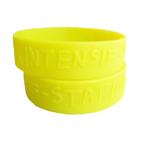 Silicone Wristband - Wide Style - Embossed 12
