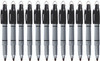 Mini Markers - Tiny-Titan - Permanent Black Marker With Detachable Key Chain Clip - Fine Point - 12 Pens Per Box
