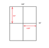 975 Supply Brand Labels - 4 Up Labels - 4-1/4" x 5-1/2" - 4 Labels Per Sheet