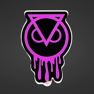 Purple Pink Dripping Sticker. Purple Pink Dripping Sticker.