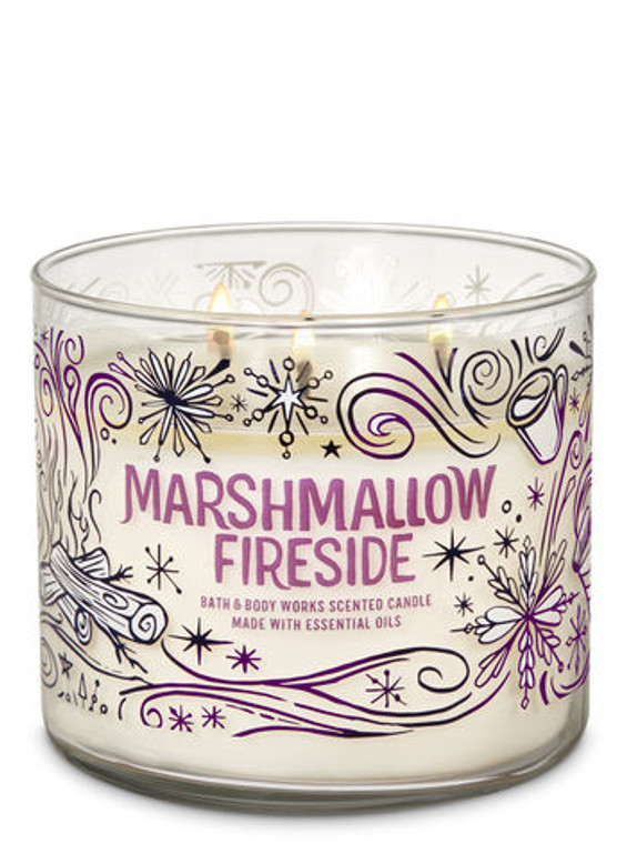 MARSHMALLOW FIRESIDE -- The World's Best 3-Wick Candle by Bath & Body Works