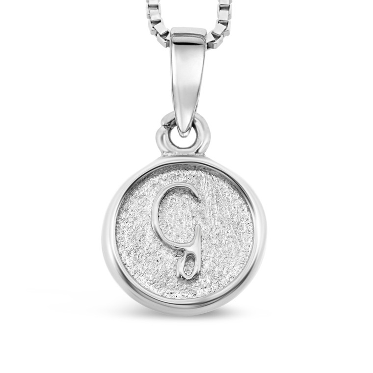 Sterling Silver 'G' pendant