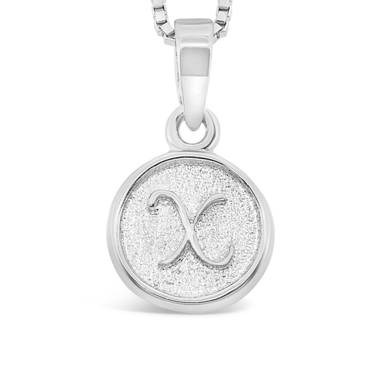 Sterling Silver 'X' pendant