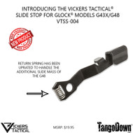 Vickers Tactical™ Slide Stop for the GLOCK® 43X and 48 Models TangoDown™ Part Number:  VTSS-004