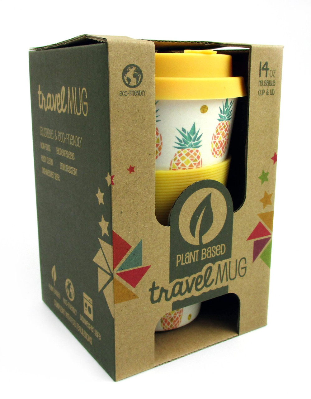 Christmas Cookies Holiday 14oz Travel Mug - Eco-Friendly Reusable Plant Fiber Travel Mug