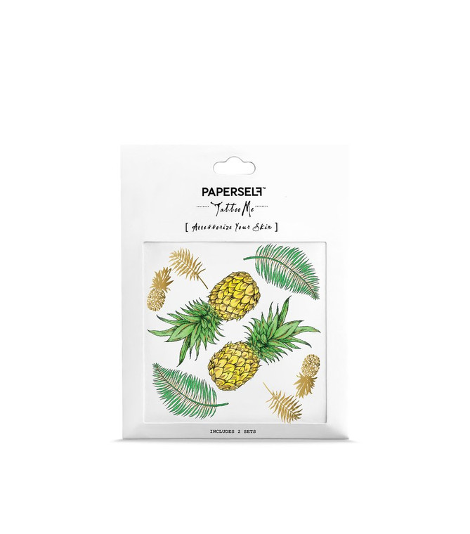 Paperself Pineapple Temporary Tattoo