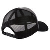 Gray and black mesh Browning Crest cap, angled view. Mesh back, black brim, adjustable closure.