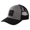 Gray and black Browning Crest Cap. Mesh back, embroidered Buckmark patch, black brim.