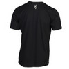 Black short-sleeve t-shirt with white Browning Buckmark logo on back neck