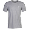 Gray short-sleeve t-shirt with Browning Buckmark logo on left chest