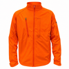 Bright orange Wildfowler soft shell jacket with zippered pockets and collar.
