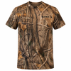 WILDFOWLER SHORT SLEEVE POLY QUICK DRY T-SHIRT-NATURE BROWN- FRONT