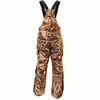 Wildfowler Wildgrass camo waterproof hunting bibs seen from behind
