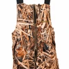 Wildfowler waterproof hunting bibs in Wildgrass camo with two-way zipper.