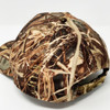 Wildfowler water-resistant baseball cap featuring Wildgrass camouflage pattern, shown from the back.