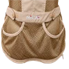 Khaki mesh vest with pockets, "NICA" logo, and zipper.