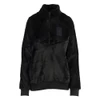 Browning Hannah black fleece pullover with a half-zip, high neck, and chest logo patch.