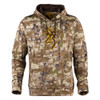 Brown camouflage Browning hoodie with yellow Buckmark logo