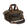 Olive Browning Laredo shooting bag with brown leather accents and strap