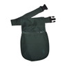 Green Bob Allen shell pouch with adjustable web belt and black buckle