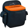Black Wild Hare one box carrier with orange lid, shell holders, and earplug pocket.