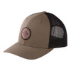 Pewter Browning trucker cap with black mesh back and circular patch.