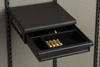 Black Browning Axis multipurpose drawer with jewelry and brass casings.