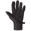 Charcoal Browning shooting glove, palm up, with grey mesh back and adjustable cuff.