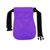 Purple Bob Allen divided shell pouch with black adjustable belt and buckle