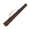 Brown Browning canvas shotgun case with leather trim and Buckmark logo