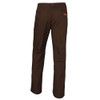 Chocolate brown Browning Upland pants. Back view, cotton and polyester blend, regular fit.