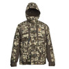Browning Cold Front Parka in Auric camo. Hooded, camouflage jacket with brown accents, multiple pockets, and a front zipper.