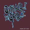 Maroon tee with black and blue "Gotta Kill It To Grill It" graphic on front left chest.