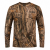 Wildfowler Long Sleeve Poly Quick Dry T-Shirt-Nature Brown- Front