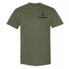 Green Browning t-shirt with black logo on the chest. Cotton blend, short sleeve, crew neck.