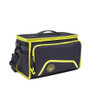 Black and yellow Beretta cartridge bag with shoulder strap, carrying handle, and zipper pockets.