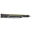 Black and yellow Beretta gun case, polyester, with shoulder strap and buckle closure.