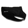 Black Rivers West Upland Dog Vest. Waterproof fleece material, angled view, with logo on the side.