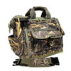 Camouflage bag with green accents, shoulder strap, and Ducks Unlimited logo.