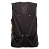 Black mesh shooting vest with gold accents, Browning logo, and shell pockets.