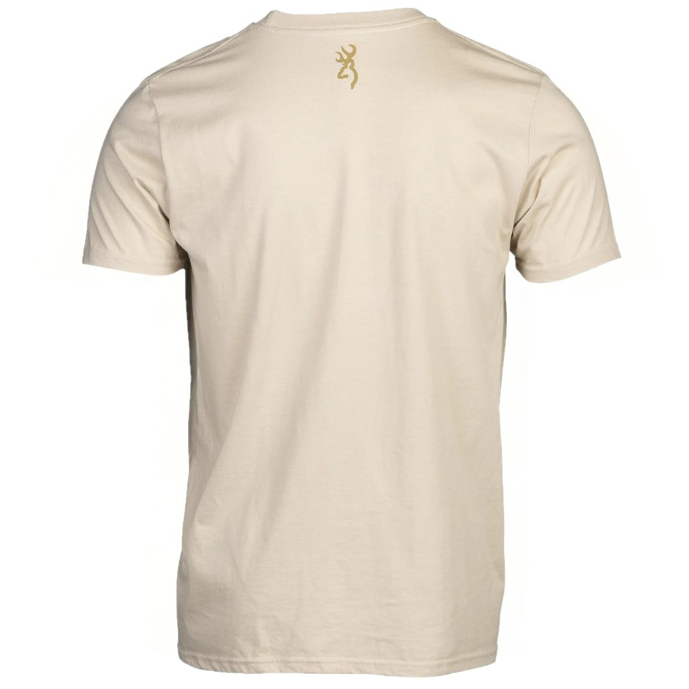 Browning Camo Buckmark Shirt- Tan- Back